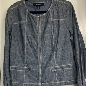 NWOT Tommy BAHAMA Women's Blue Denim Jacket